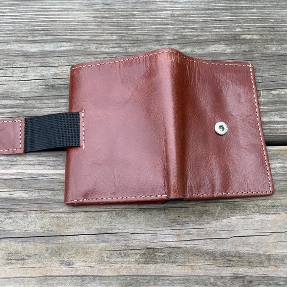 Cardholder Trifold Wallet Genuine Leather Handmade - Picture 5 of 10